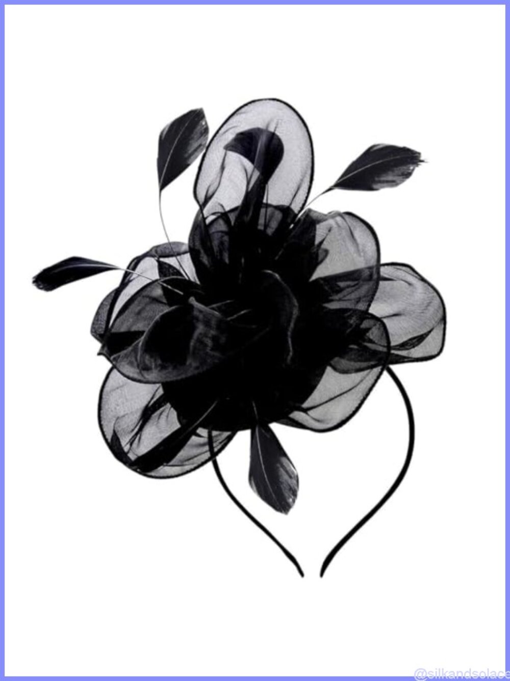 Handmade Feather Fascinator Hat Cocktail Tea Party Headpiece for Women